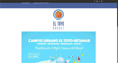 Desktop Screenshot of eltoyobasket.com