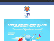 Tablet Screenshot of eltoyobasket.com